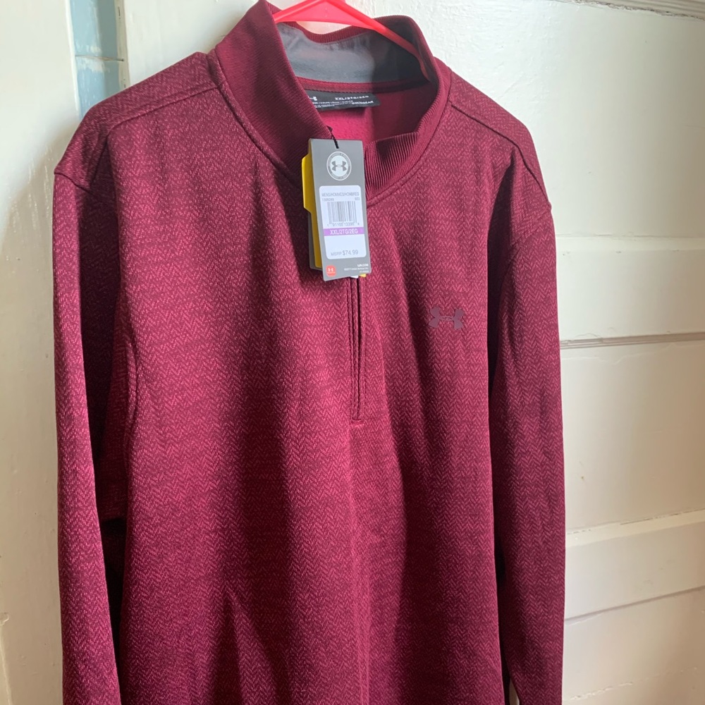 UA Storm Golf quarter zip pullover sweater XL NWT
